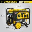 Champion Power Equipment 201279 5300/4250-Watt Gasoline and Propane Powered Dual Fuel Portable Generator with CO Shield