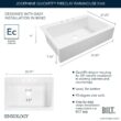 SINKOLOGY Josephine 34 in. 1-Hole Quick-Fit Farmhouse Apron Front Drop-in Single Bowl Crisp White Fireclay Kitchen Sink