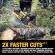 DEWALT FLEXVOLT 60V MAX 16in. Brushless Cordless Battery Powered Chainsaw Kit with (1) FLEXVOLT 2 Ah Battery & Charger