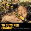 DEWALT FLEXVOLT 60V MAX 16in. Brushless Cordless Battery Powered Chainsaw Kit with (1) FLEXVOLT 3 Ah Battery & Charger
