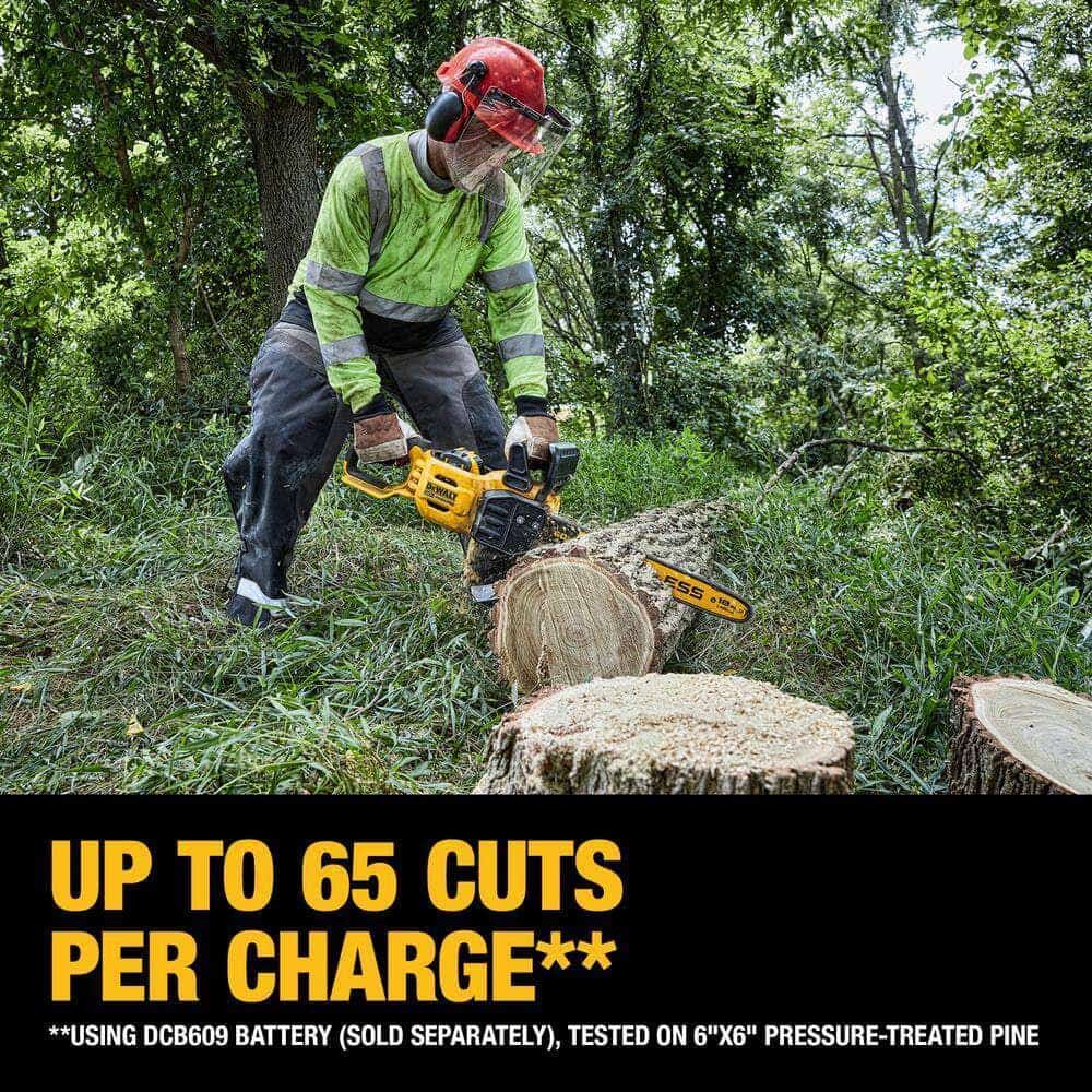 DEWALT FLEXVOLT 60V MAX 18 in. Brushless Cordless Battery Powered Chainsaw Kit with (1) FLEXVOLT 3 Ah Battery & Charger DEWALT FLEXVOLT 60V MAX 18 in. Brushless Cordless Battery Powered Chainsaw Kit with (1) FLEXVOLT 3 Ah Battery & Charger - Image 8