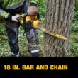 DEWALT FLEXVOLT 60V MAX 18 in. Brushless Cordless Battery Powered Chainsaw Kit with (1) FLEXVOLT 3 Ah Battery & Charger DEWALT FLEXVOLT 60V MAX 18 in. Brushless Cordless Battery Powered Chainsaw Kit with (1) FLEXVOLT 3 Ah Battery & Charger