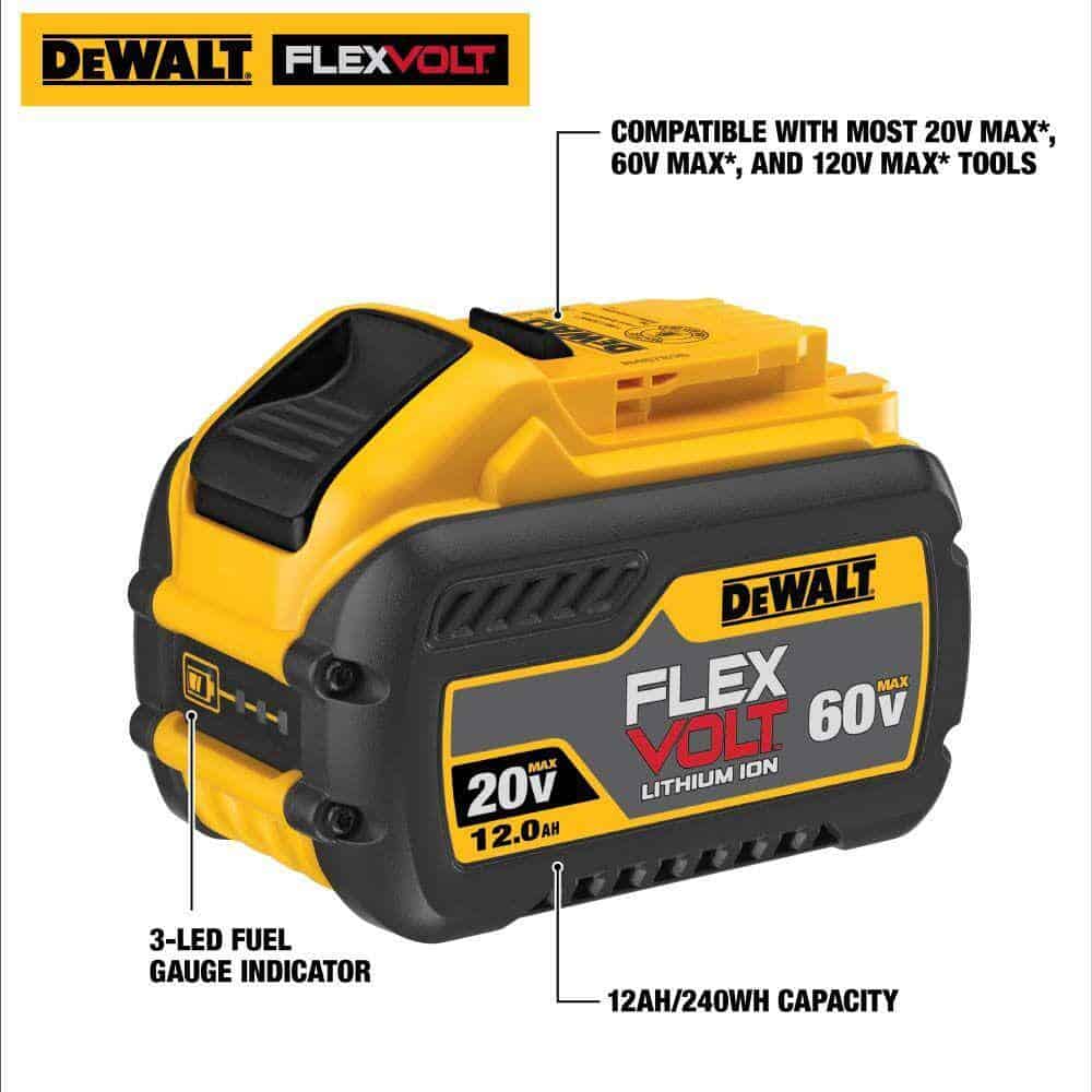 DEWALT FLEXVOLT 60V MAX 18 in. Brushless Cordless Battery Powered Chainsaw Kit with (1) FLEXVOLT 3 Ah Battery & Charger DEWALT FLEXVOLT 60V MAX 18 in. Brushless Cordless Battery Powered Chainsaw Kit with (1) FLEXVOLT 3 Ah Battery & Charger - Image 10