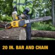 DEWALT FLEXVOLT 60V MAX 20 in. Brushless Electric Cordless Chainsaw Kit and Carry Case with (1) FLEXVOLT 4 Ah Battery & Charger