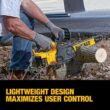 DEWALT 20V MAX 125 MPH 450 CFM Brushless Cordless Battery Powered Handheld Leaf Blower Kit & Cordless Chainsaw (Tool Only)