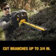 DEWALT 20V MAX 125 MPH 450 CFM Brushless Cordless Battery Powered Handheld Leaf Blower Kit & Cordless Hedge Trimmer (Tool Only)