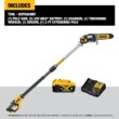 DEWALT 20V MAX 8 in. Cordless Battery Powered Pole Saw Kit & 22 in. Cordless Pole Hedge Trimmer w/ (1) 4.0 Ah Battery & Charger
