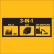DEWALT 12AVP2R3739 21 in. 163cc Briggs and Stratton 725Exi Engine Rear Wheel Drive 3-in-1 Gas Self Propelled Walk Behind Lawn Mower