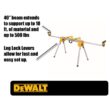 DEWALT DWS716WDWX724 15 Amp Corded 12 in. Compound Double Bevel Miter Saw with 29.8 lbs. Compact Miter Saw Stand with 500 lbs. Capacity