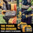 DEWALT 60V MAX 125 MPH 600 CFM Cordless Battery Powered Axial Leaf Blower Kit & 20V MAX Cordless Pole Saw (Tool Only)