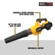 DEWALT 60V MAX 125 MPH 600 CFM Cordless Battery Powered Axial Leaf Blower Kit & 20V MAX Cordless Pole Saw (Tool Only)