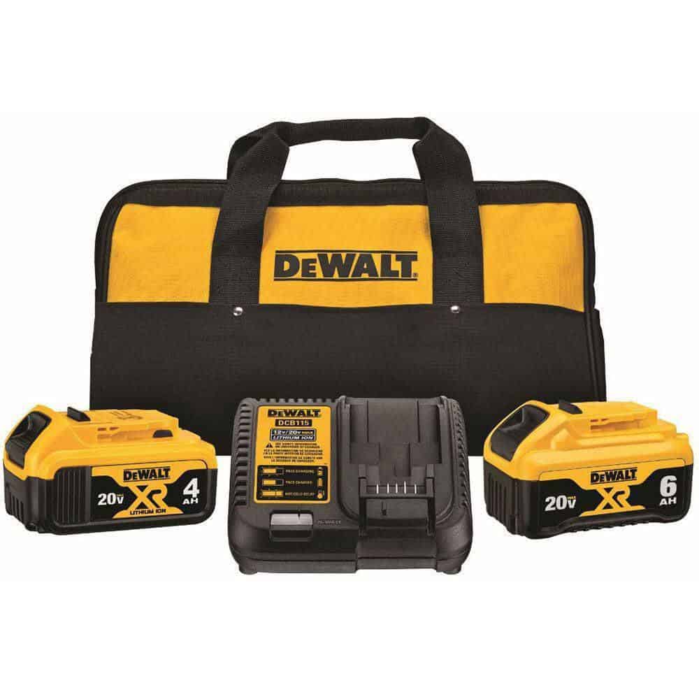 DEWALT DCB606DCB246CK 20V MAX Lithium-Ion Starter Kit 6.0Ah Battery, 4.0Ah Battery, Charger & Kit Bag and FLEXVOLT 20V/60V 6.0Ah Battery DEWALT DCB606DCB246CK 20V MAX Lithium-Ion Starter Kit 6.0Ah Battery, 4.0Ah Battery, Charger & Kit Bag and FLEXVOLT 20V/60V 6.0Ah Battery - Image 2