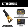 DEWALT DCS386BW606C 20V MAX Lithium Ion Cordless Brushless Reciprocating Saw with FLEXVOLT ADVANTAGE and (1) FLEXVOLT 6.0Ah Battery Kit