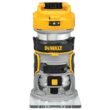 DEWALT 20V MAX XR Cordless Compact Fixed Base Router, (1) 20V 6.0Ah Battery, (1) 20V 4.0Ah Battery, and (1) 2.0Ah Battery