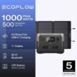 EcoFlow RIVER2Max+160W 500W Output/1000W Peak Push-Button Start Solar Generator RIVER 2 Max with 160W Solar Panel