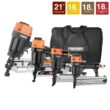Freeman P421645040 Pneumatic Framing and Finishing Nailer and Stapler Kit with Bag and Fasteners (4-Piece)