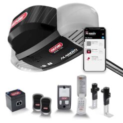 Genie 7155L-TKSV Signature Series SilentMax LED Connect Quiet Belt Drive Smart Garage Door Opener w/ Battery Backup plus Wi-Fi