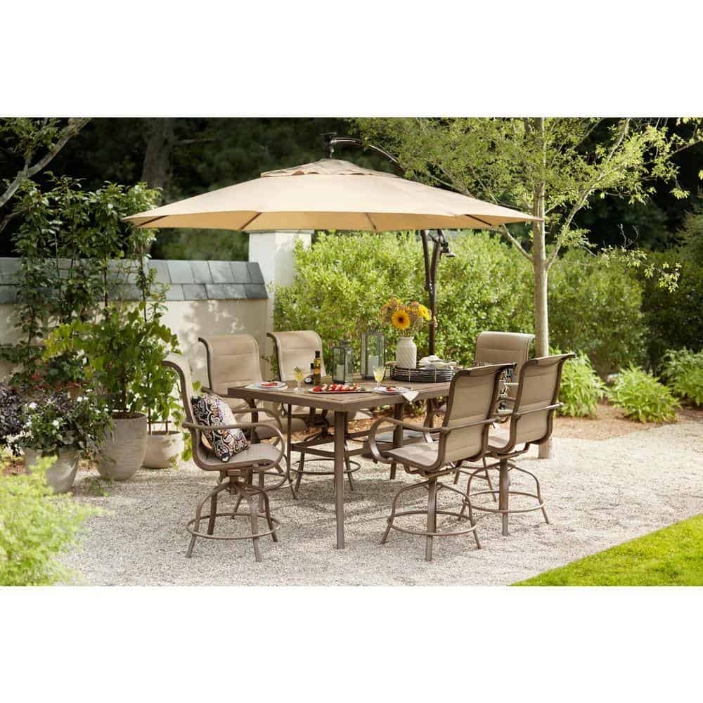 hampton patio umbrella Replacement Canopy for Bay 6.5' x 10' Installs in minutes. Treasure Garden Octagonal 9 ft