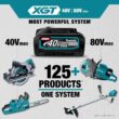 Makita GCU06T1 XGT 18 in. 40V max Brushless Electric Cordless Battery Chainsaw Kit (5.0Ah)