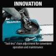 Makita XCU04PT1 LXT 16 in. 18V X2 (36V) Lithium-Ion Brushless Battery Chain Saw Kit with 4 Batteries (5.0 Ah)