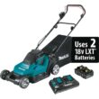 Makita XML05PT 18V X2 (36V) LXT Lithium-Ion Cordless 17 in. Walk Behind Residential Lawn Mower Kit (5.0Ah)