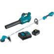 Makita LXT 18V Cordless Li-Ion Leaf Blower/String Trimmer Combo Kit 2-Tools 4.0Ah with bonus 0.08 in. x 175 ft. Trimmer Line