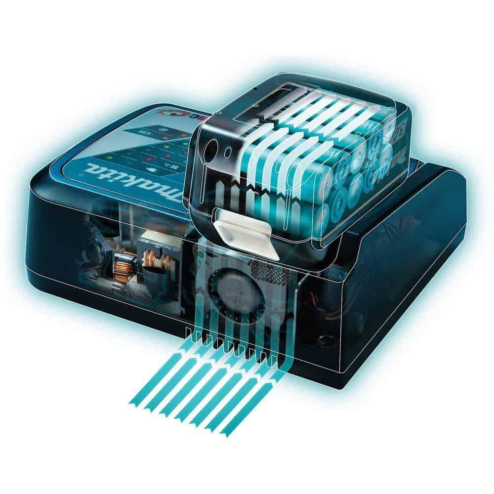Makita BL1850BDC2XRJ04 18V LXT Lithium-Ion Battery and Rapid Optimum Charger Starter Pack (5.0Ah) with bonus 18V LXT Reciprocating Saw Makita BL1850BDC2XRJ04 18V LXT Lithium-Ion Battery and Rapid Optimum Charger Starter Pack (5.0Ah) with bonus 18V LXT Reciprocating Saw - Image 2