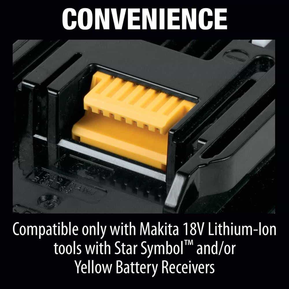 Makita BL1850BDC2XRJ04 18V LXT Lithium-Ion Battery and Rapid Optimum Charger Starter Pack (5.0Ah) with bonus 18V LXT Reciprocating Saw Makita BL1850BDC2XRJ04 18V LXT Lithium-Ion Battery and Rapid Optimum Charger Starter Pack (5.0Ah) with bonus 18V LXT Reciprocating Saw - Image 5