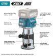Makita GTR01D1 40V max XGT Brushless Cordless Compact Router Kit, 2.5Ah