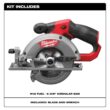 Milwaukee 2530-20-48-59-2452S M12 FUEL 12V Lithium-Ion 5-3/8 in. Cordless Circular Saw with High Output 5.0 Ah and 2.5 Ah Batteries and Charger