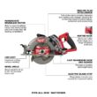 Milwaukee 2830-20-2821-20 M18 FUEL 18V Lithium-Ion Cordless 7-1/4 in. Rear Handle Circular Saw with M18 FUEL SAWZALL Reciprocating Saw
