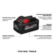 Milwaukee 2831-20-48-59-1880 M18 FUEL 18V Lithium-Ion Cordless Brushless 6-1/2 in. Plunge Cut Track Saw w/8.0Ah Battery and Charger