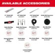 Milwaukee 2831-20-48-59-1880 M18 FUEL 18V Lithium-Ion Cordless Brushless 6-1/2 in. Plunge Cut Track Saw w/8.0Ah Battery and Charger
