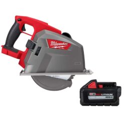 Milwaukee 2982-20-48-11-1865 M18 FUEL 18V 8 in. Lithium-Ion Brushless Cordless Metal Cutting Circular Saw with 6.0 Ah Battery