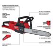 Milwaukee 2727-20 M18 FUEL 16 in. 18V Lithium-Ion Brushless Battery Chainsaw (Tool-Only)