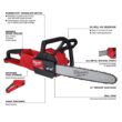Milwaukee 2727-20-2726-20 M18 FUEL 16 in. 18V Lithium-Ion Brushless Battery Hedge Trimmer Chainsaw Combo Kit (2-Tool)