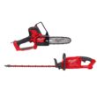Milwaukee M18 FUEL 8 in. 18V Lithium-Ion Brushless Electric Battery Chainsaw HATCHET w/M18 FUEL 24 in. Hedge Trimmer (2-Tool)