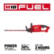 Milwaukee M12 FUEL 8 in. 12V Lithium-Ion Brushless Cordless Hedge Trimmer Kit with M18 FUEL 18 in. Hedge Trimmer (2-Tool)