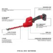 Milwaukee M12 FUEL 8 in. 12V Lithium-Ion Brushless Cordless Hedge Trimmer Kit with M18 FUEL 18 in. Hedge Trimmer (2-Tool)
