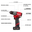 Milwaukee M12 FUEL 8 in. 12V Lithium-Ion Brushless Cordless Hedge Trimmer Kit w/M12 FUEL Hammer Drill and Impact Driver Combo Kit
