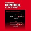 Milwaukee M12 FUEL 8 in. 12V Lithium-Ion Brushless Cordless Hedge Trimmer Kit with 6.0Ah and 4.0Ah Battery and Charger