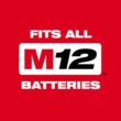 Milwaukee M12 FUEL 12V Brushless Cordless Brushless Cordless Pruner w/M12 8 in. Hedge Trimmer, 4.0 Ah & 2.0 Ah Battery, Charger