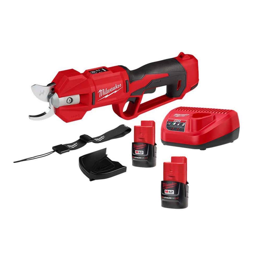 Milwaukee M12 FUEL 12V Brushless Cordless Brushless Cordless Pruner Kit w/(2) 2.0 Ah Battery, Charger Milwaukee M12 FUEL 12V Brushless Cordless Brushless Cordless Pruner Kit w/(2) 2.0 Ah Battery, Charger