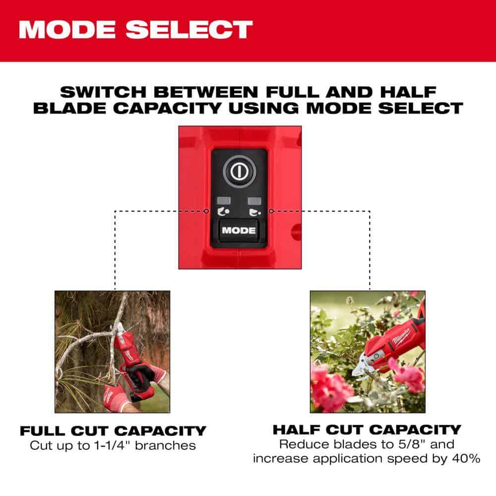 Milwaukee M12 FUEL 12V Brushless Cordless Brushless Cordless Pruner Kit w/(2) 2.0 Ah Battery, Charger Milwaukee M12 FUEL 12V Brushless Cordless Brushless Cordless Pruner Kit w/(2) 2.0 Ah Battery, Charger - Image 4