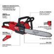Milwaukee M18 FUEL 18 in. 18V Lithium-Ion Cordless Brushless Hedge Trimmer with 16 in. Chainsaw Combo (2-Tool)
