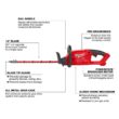Milwaukee M18 FUEL 18 in. 18V Lithium-Ion Brushless Cordless Hedge Trimmer with M18 FUEL 8 in. HATCHET Pruning Saw (2-Tool)