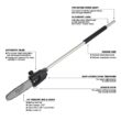 Milwaukee M18 FUEL QUIK-LOK 10 in. Pole Saw Attachment, 8 in. Edger Attachment and Hedge Trimmer Attachment (3-Tool)