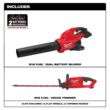 Milwaukee M18 FUEL Dual Battery 145 MPH 600 CFM 18V Lithium-Ion Brushless Cordless Handheld Blower with M18 FUEL Hedge Trimmer