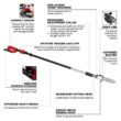 Milwaukee 3013-20 M18 FUEL 10 in. 18V Lithium-Ion Brushless Electric Cordless Telescoping Pole Saw, 13 ft. Length (Tool-Only)
