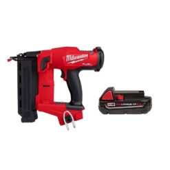 Milwaukee 2746-20-48-11-1820 M18 FUEL 18-Volt Lithium-Ion Brushless Cordless Gen II 18-Gauge Brad Nailer & M18 18-Volt 2.0 Ah Compact Battery